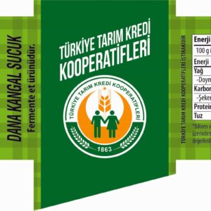 Tarım Kredi Kooperatifleri Sucuk Etiketi Örneği